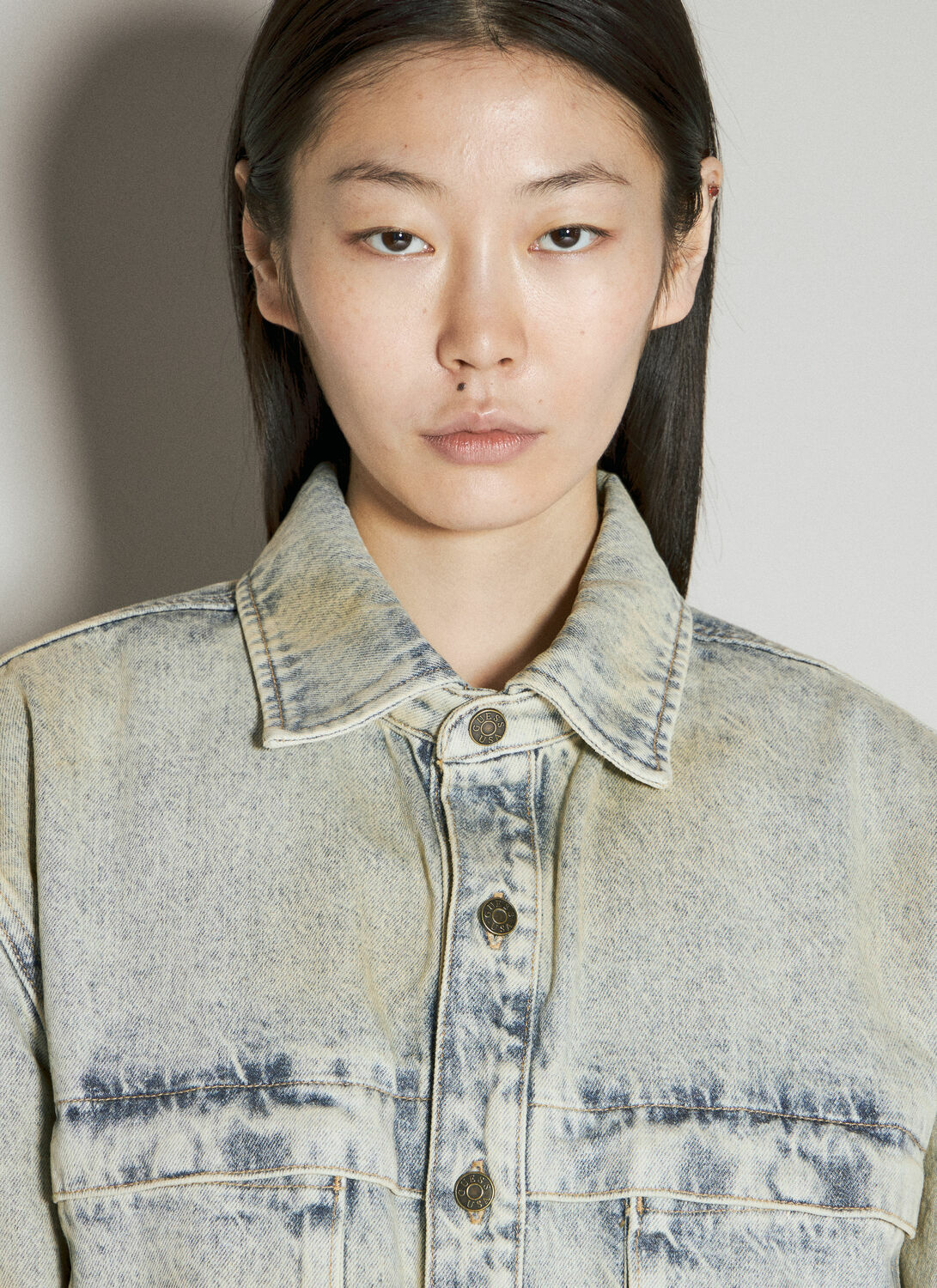 Guess USA Denim Utility Shirt
