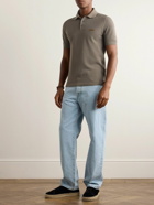 Zegna - Slim-Fit Cotton-Piqué Polo Shirt - Brown