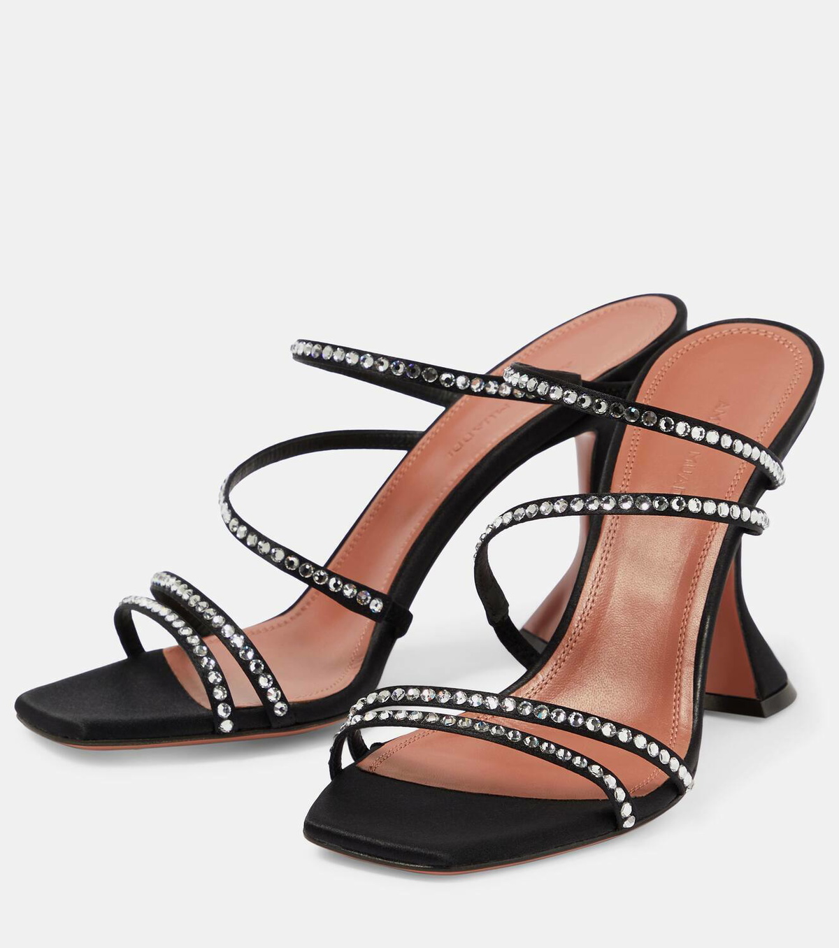 Amina Muaddi Naima embellished suede sandals