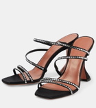 Amina Muaddi Naima embellished suede sandals