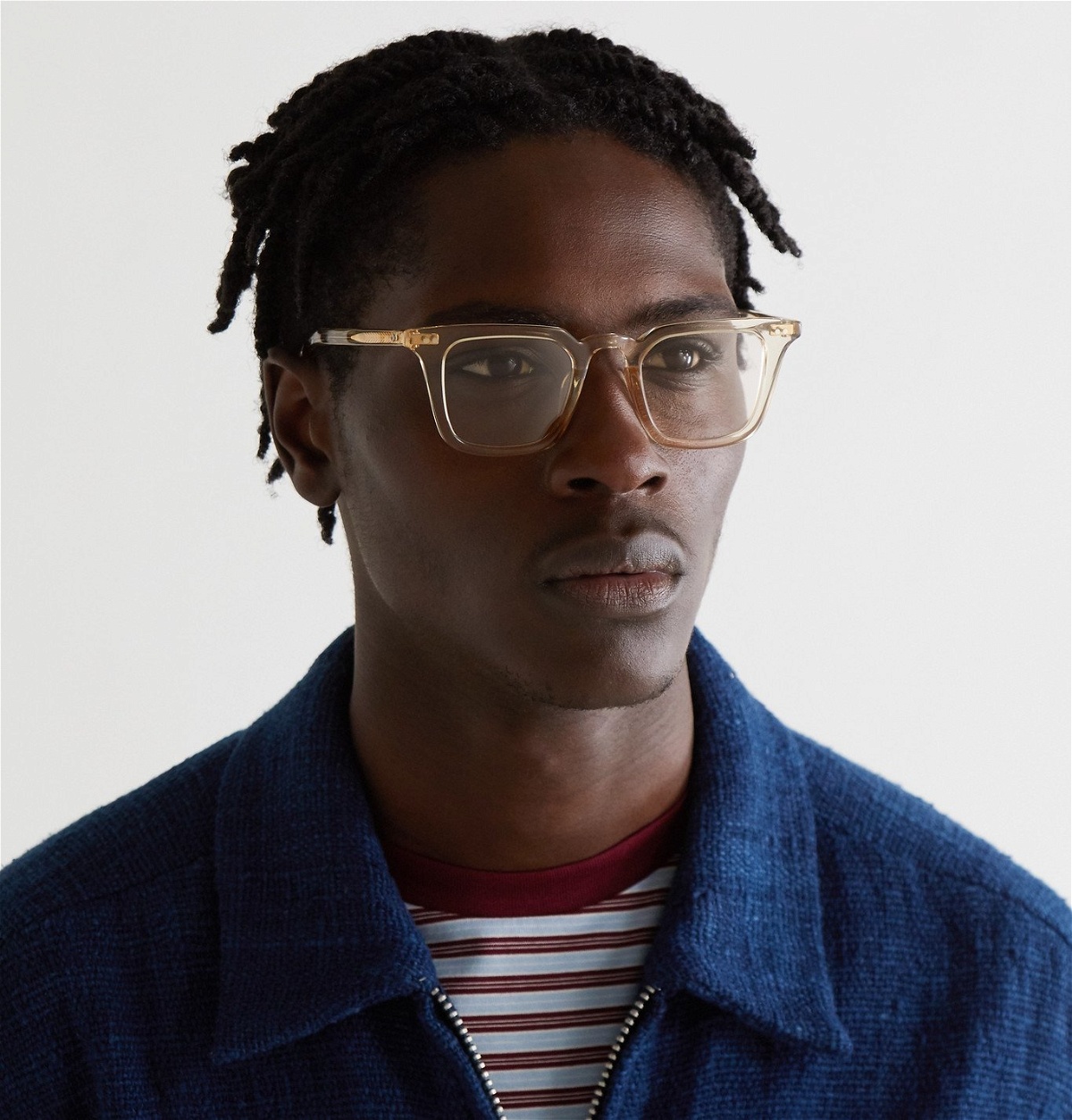 Native Sons - Yazzi Square-Frame Acetate Optical Glasses - Yellow 