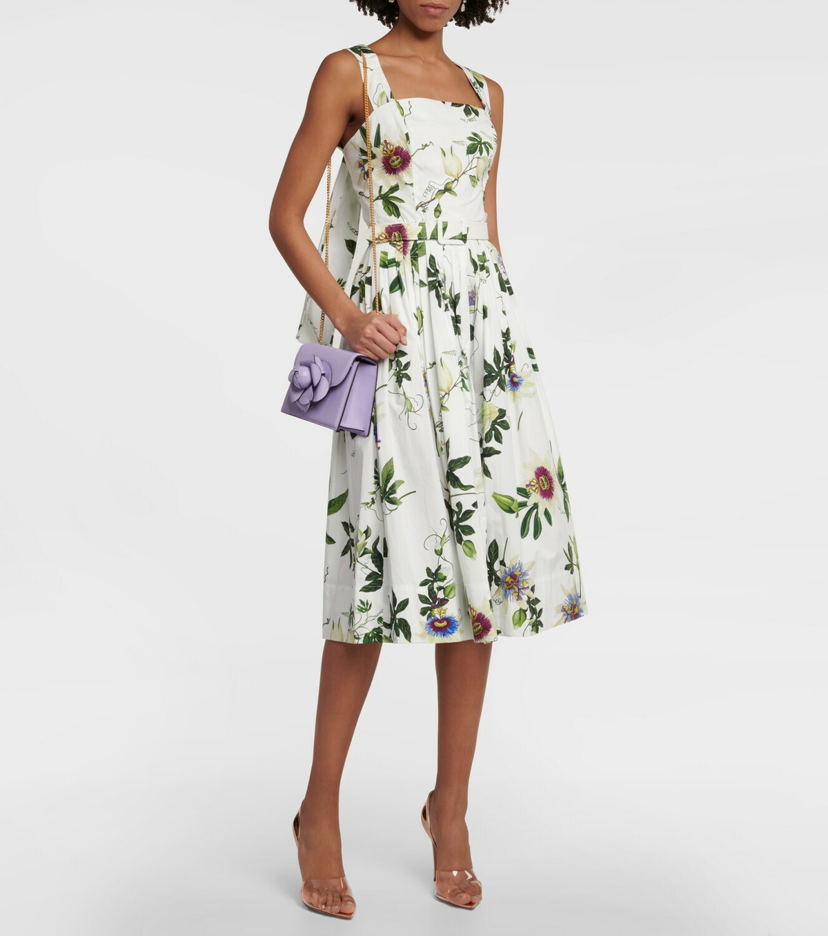 Oscar de la Renta Tro Mini leather shoulder bag