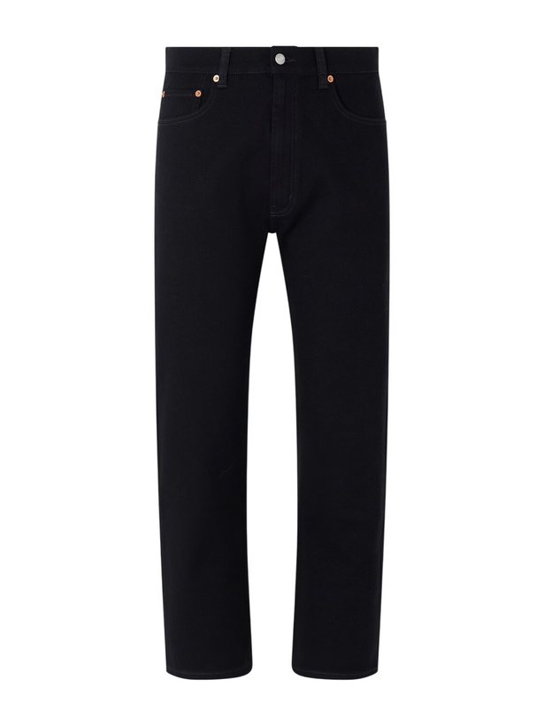 Photo: Ghiaia Cashmere - Straight-Leg Jeans - Black