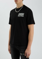Amiri Jazz Wolf Logo Cotton T-shirt Black