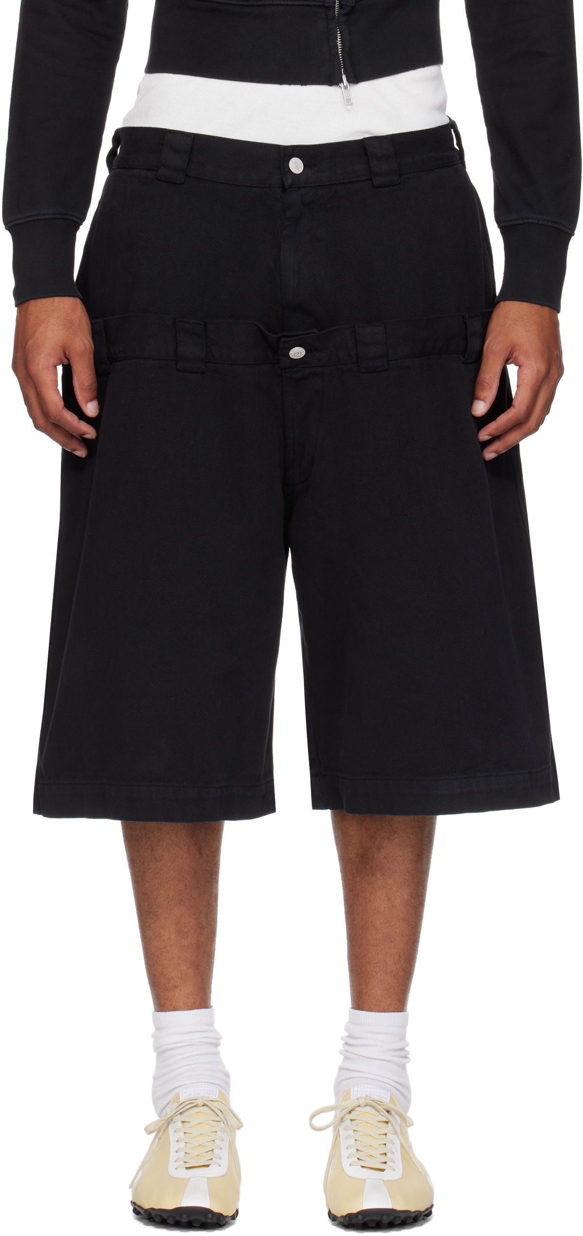 ABRA SSENSE Exclusive Black Double Shorts