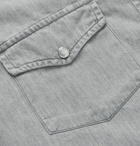 TOM FORD - Mickey Slim-Fit Denim Western Shirt - Gray