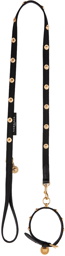 Versace Black Medusa Collar & Leash Set