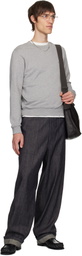 A.P.C. Gray Standard 'A.P.C.' Brodé Sweatshirt