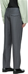 Namacheko Gray Ziggurat Tailored Trousers