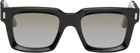 Cutler and Gross Black 1386 Square Sunglasses