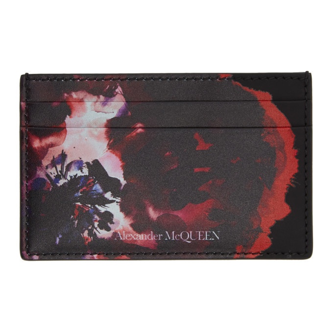 Photo: Alexander McQueen Black and Red Graphic Card Holder