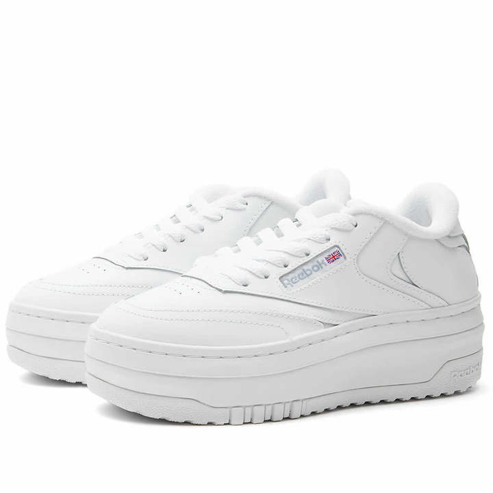 Photo: Reebok Men's Club C Extra Sneakers in White/Pure Grey