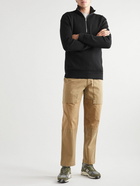 NN07 - Luis Slim-Fit Waffle-Knit Half-Zip Sweater - Black