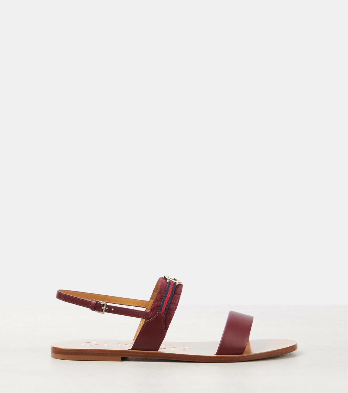 Gucci Interlocking G Web Stripe leather sandals Gucci