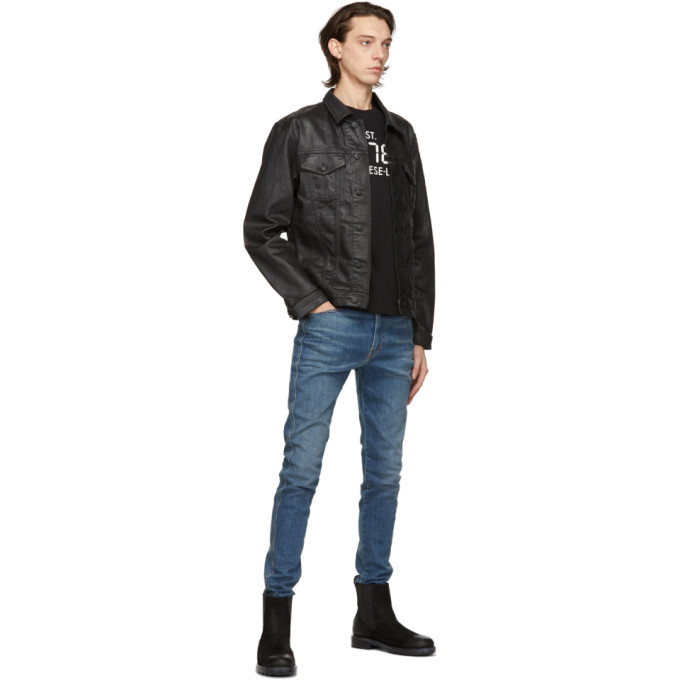 Diesel Black Denim Nhill-TW Jacket Diesel