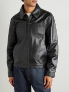 Oliver Spencer - Norton Leather Jacket - Black