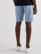 Incotex - Slim-Fit Stretch-Cotton Poplin Bermuda Shorts - Blue