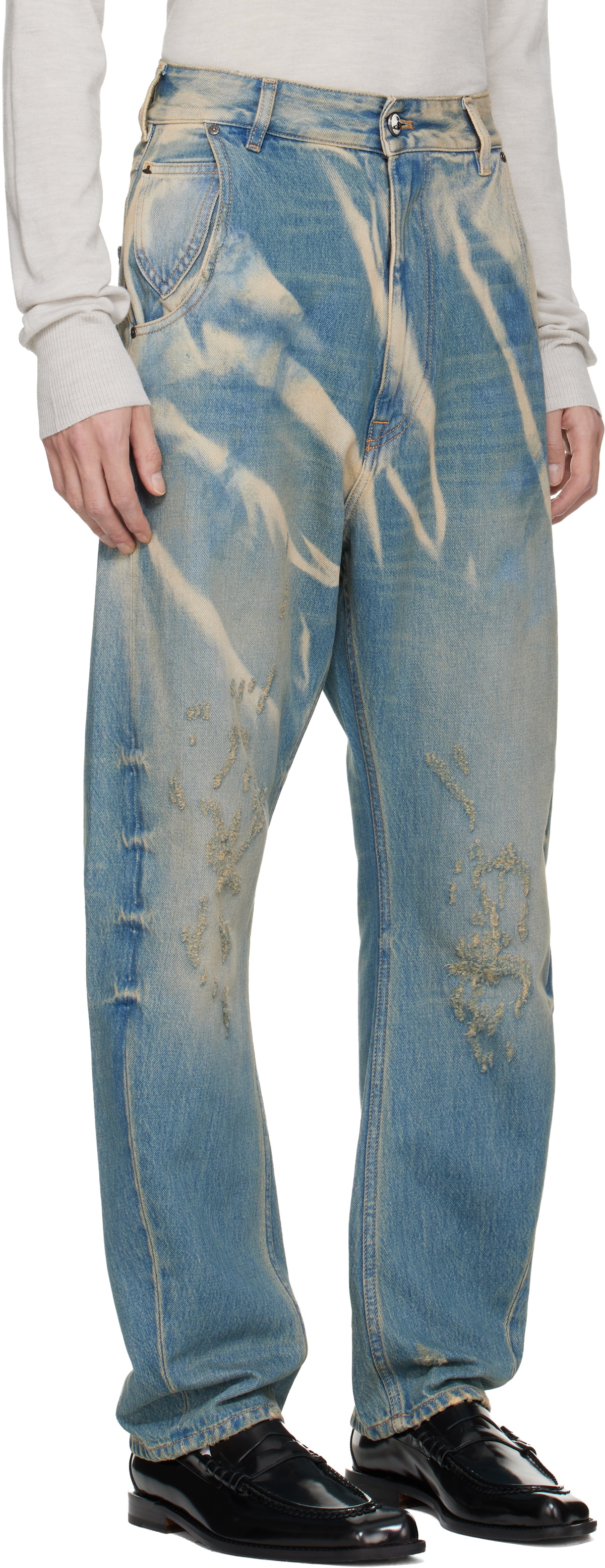 Vivienne Westwood Blue Buckle Back Jeans