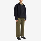 MHL by Margaret Howell Men's Half Zip Polo in Black