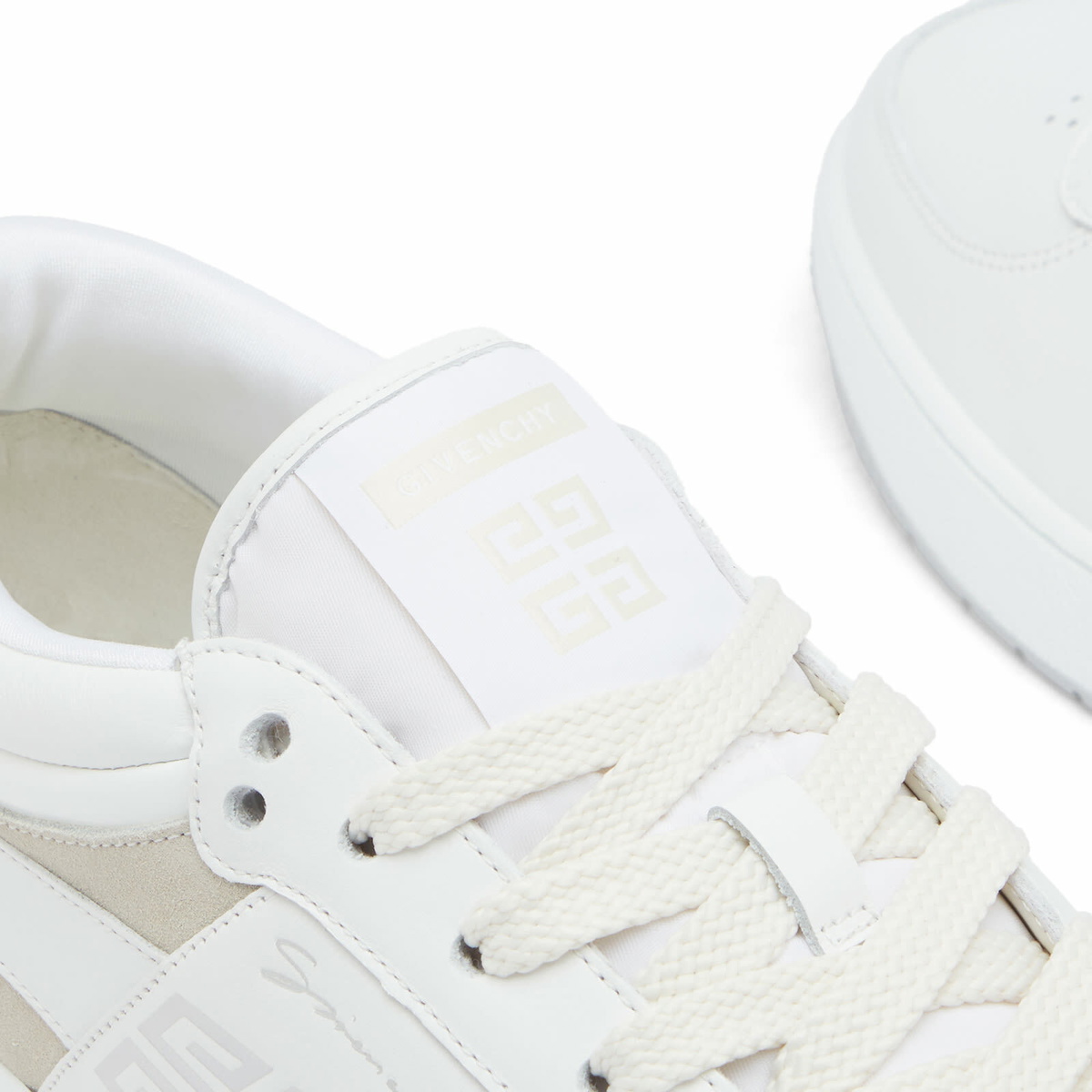Givenchy Men's G Move Low Top Lace Up Sneakers in White/Beige