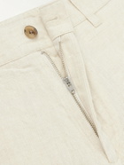 NN07 - Kay 1454 Straight-Leg Pleated Linen Trousers - Neutrals
