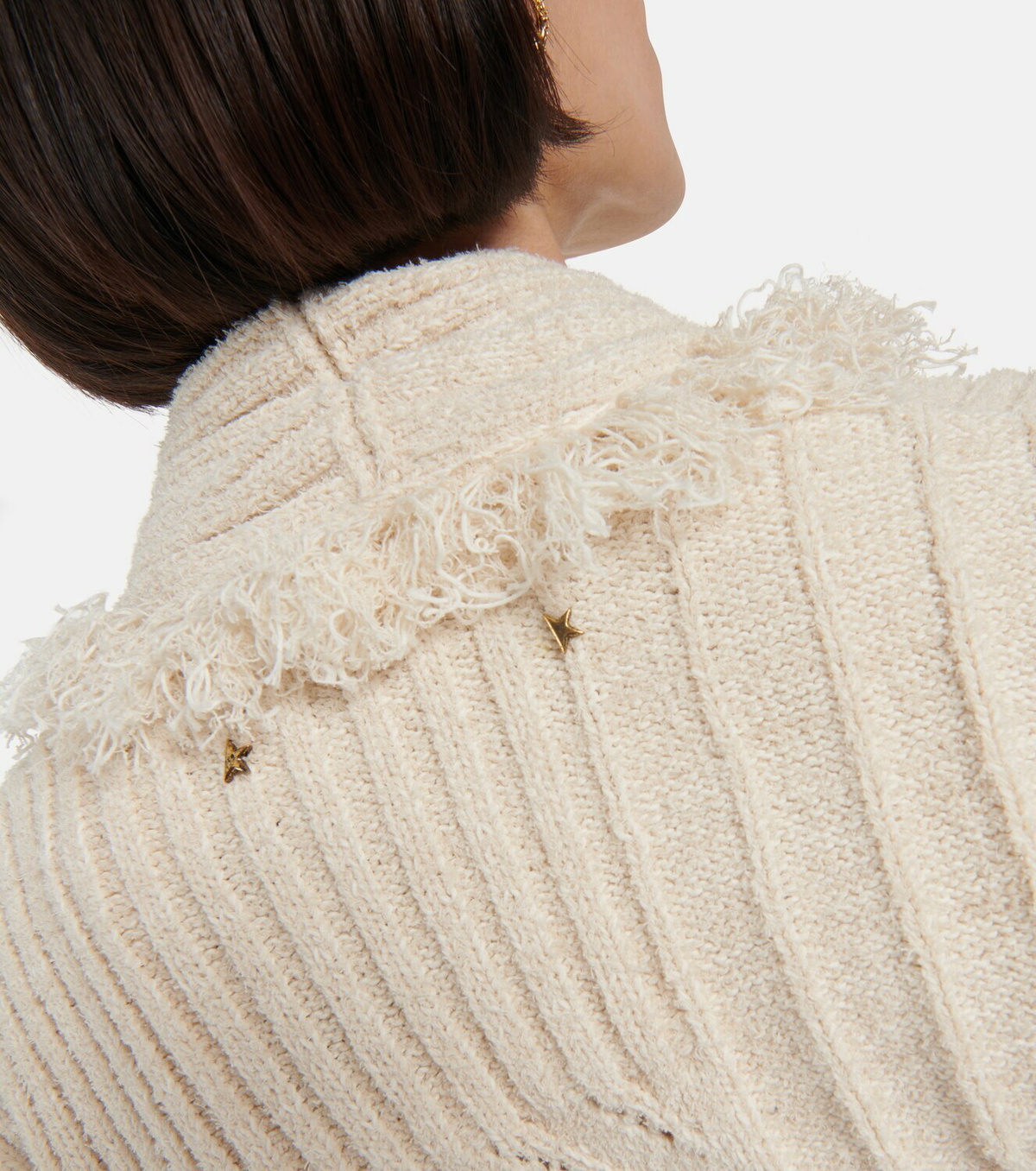 Golden Goose - Embellished jacquard knit cardigan