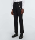 Givenchy - Chain-detail wool slim pants