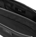 Hugo Boss - Meridian Cross-Grain Leather-Trimmed Nylon Belt Bag - Black