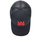 AMIRI MA Trucker Hat in Black/Red