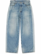Balenciaga - adidas Straight-Leg Striped Jeans - Blue