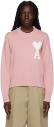 AMI Paris Pink Ami de Cœur Sweater