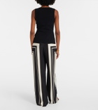 SIR Chiara cutout cotton-blend bouclé tank top