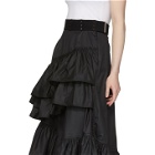 3.1 Phillip Lim Black Multi-Layer Flamenco Skirt