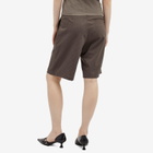 Ottolinger Women's Stripe Tailored Shorts in Brown