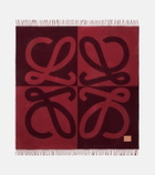 Loewe Anagram fringed wool and cashmere throw