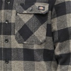 Dickies Men's New Sacramento Check Shirt in Grey Melange