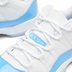Air Jordan Men's 11 Retro Low Sneaker in White/University Blue