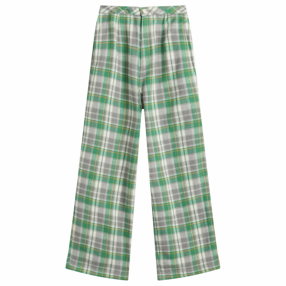 Beams Boy Women's Work Check Easy Pants in Grey
