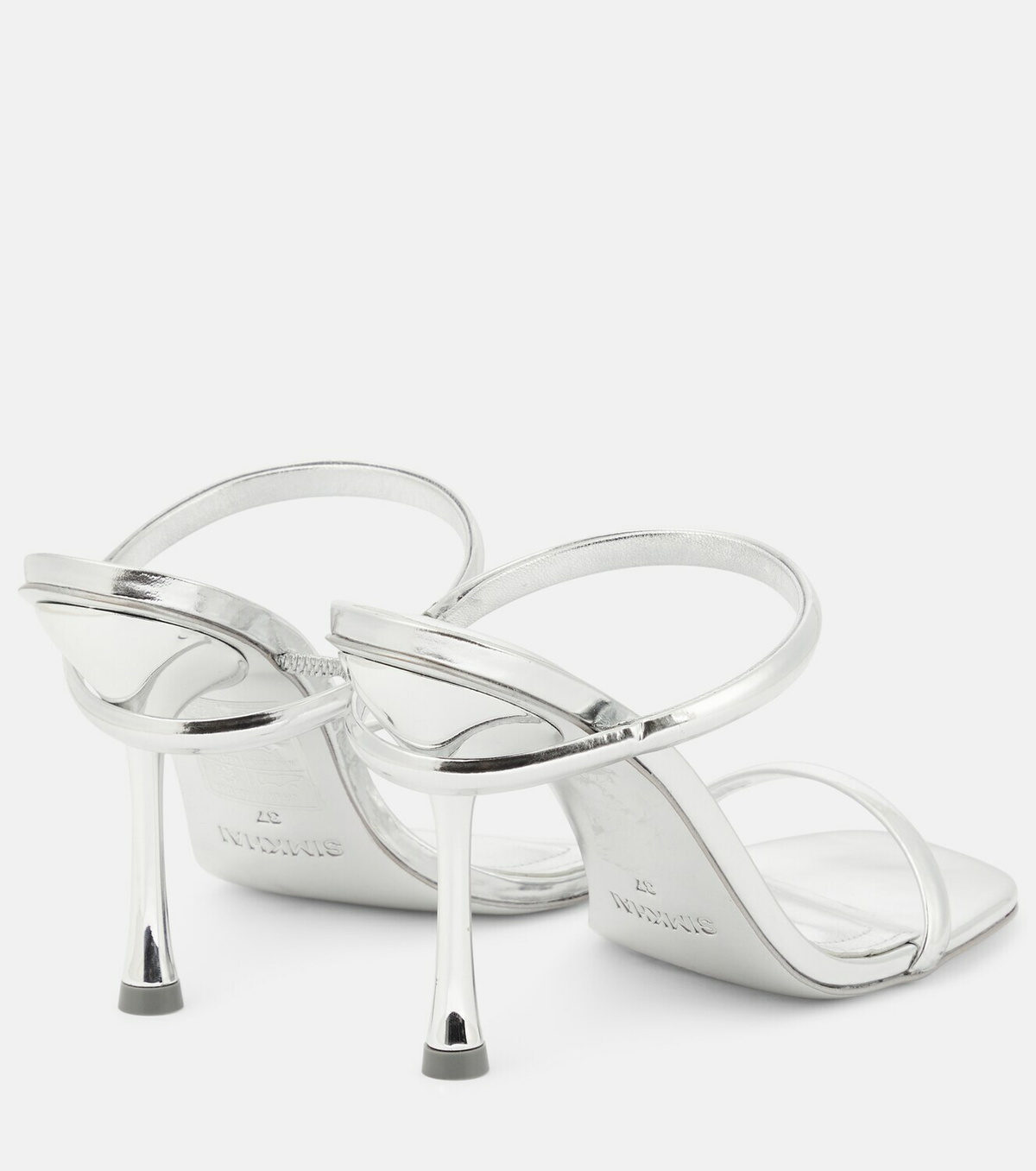 Clara Snake Leather Block Heel Natural - Simkhai