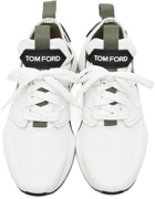 TOM FORD White & Khaki Jago Sneakers