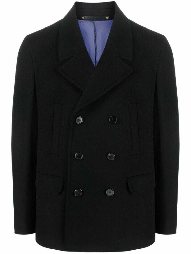 Photo: PAUL SMITH - Wool And Cashmere Blend Double-breasted Blazer