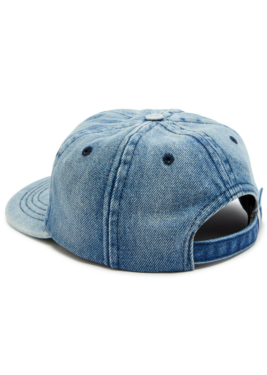 Rhude Logo-embroidered Denim cap - Light Blue - One Size