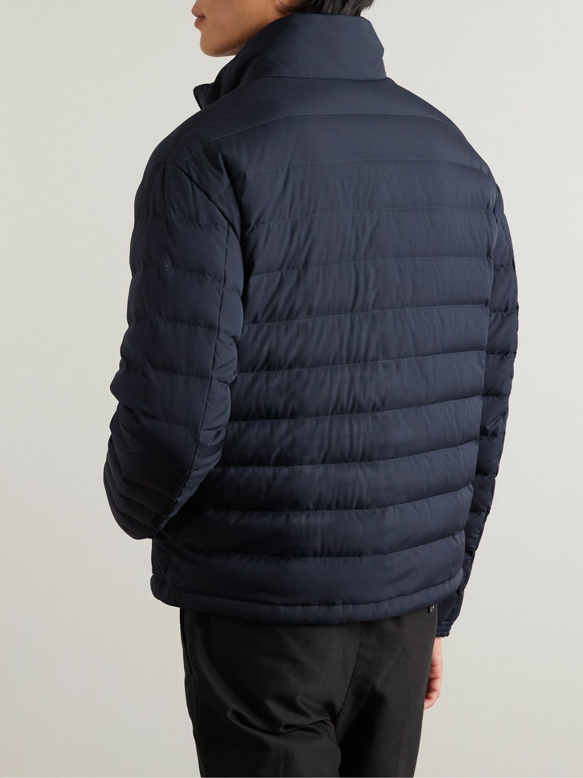 Dunhill - Quilted Shell Down Jacket - Blue Dunhill