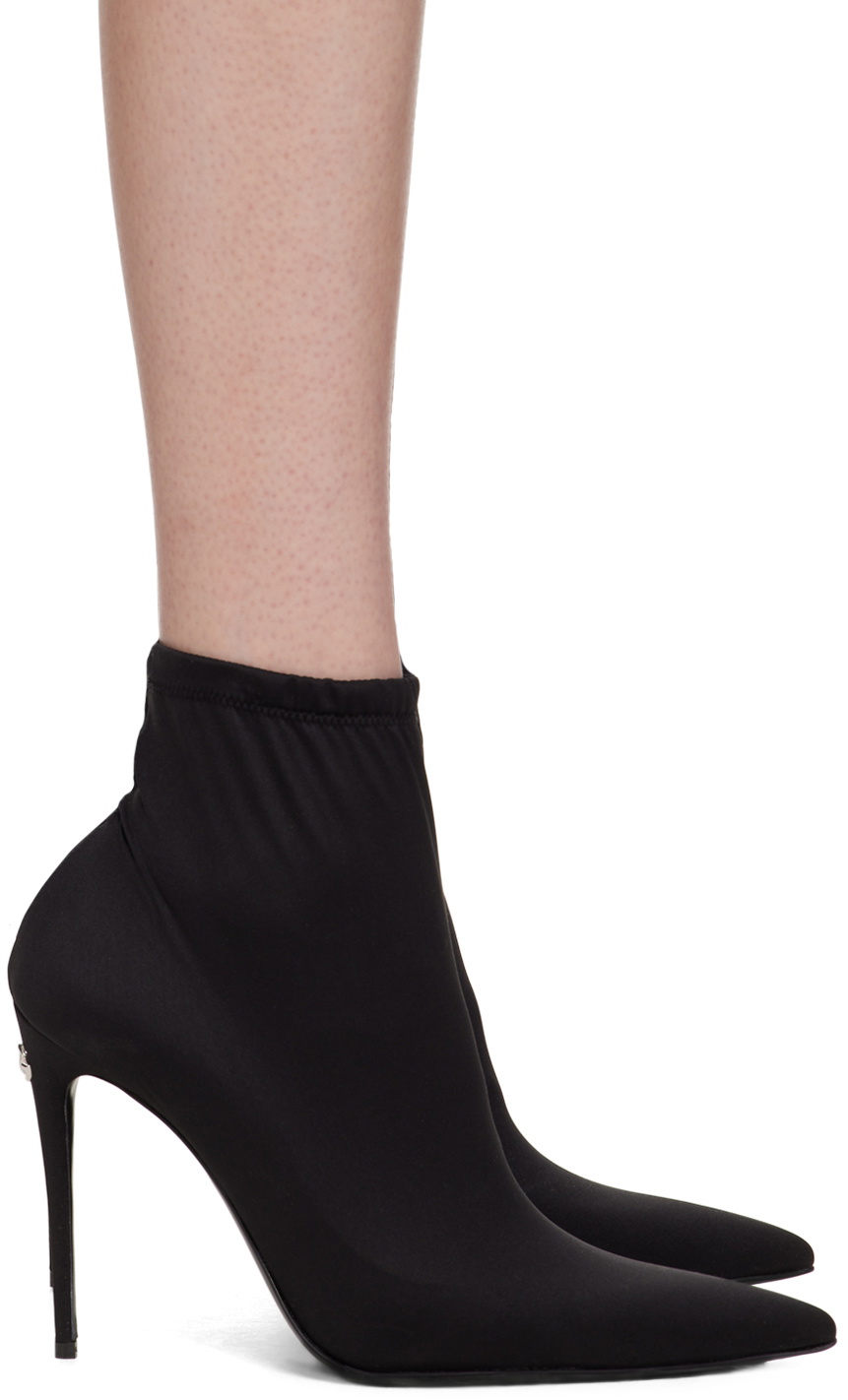 ブーツその他 DOLCE & GABBANA STRETCH JERSEY OVER-THE-KNEE BOOTS Stretch jersey thigh-high boots in Black for Women