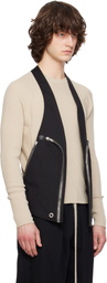 Rick Owens Black Temple Bauhaus Vest