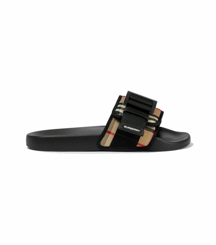 Photo: Burberry - Buckled slides