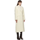 Nina Ricci Off-White Textured Wool Coat