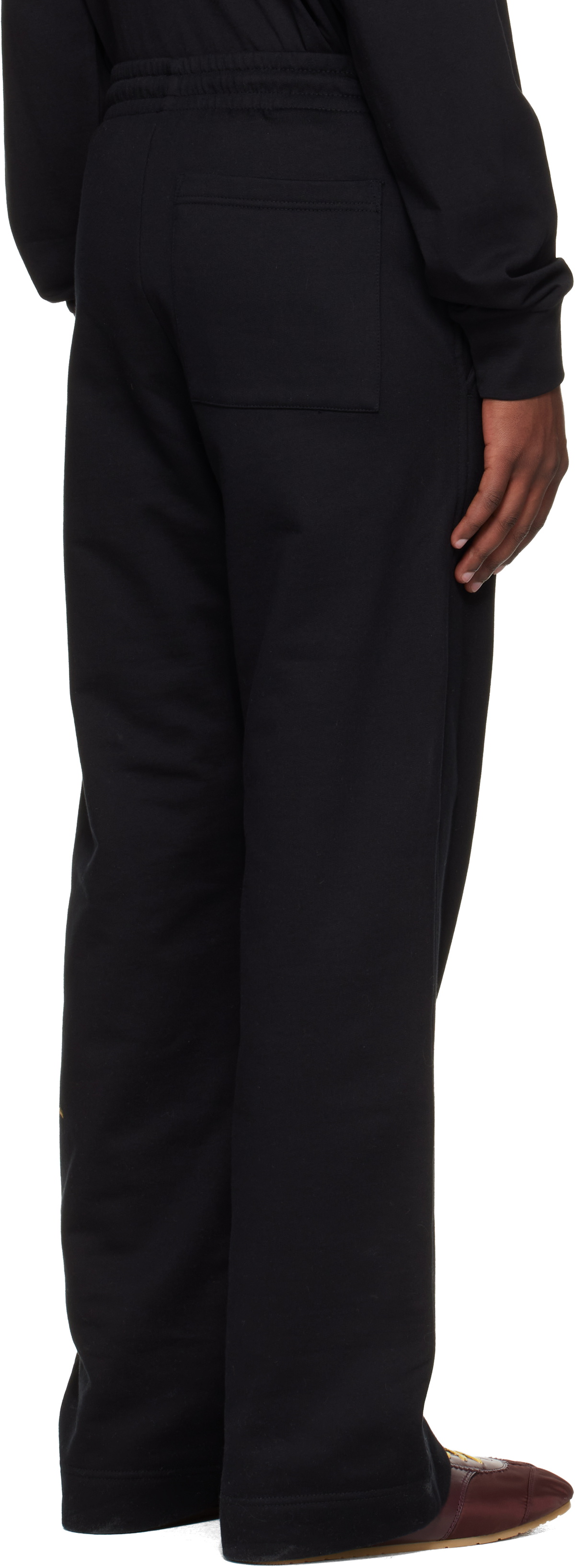 Dries Van Noten Black Drawstring Sweatpants