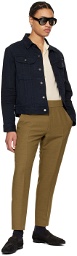 TOM FORD Khaki Belted Trousers