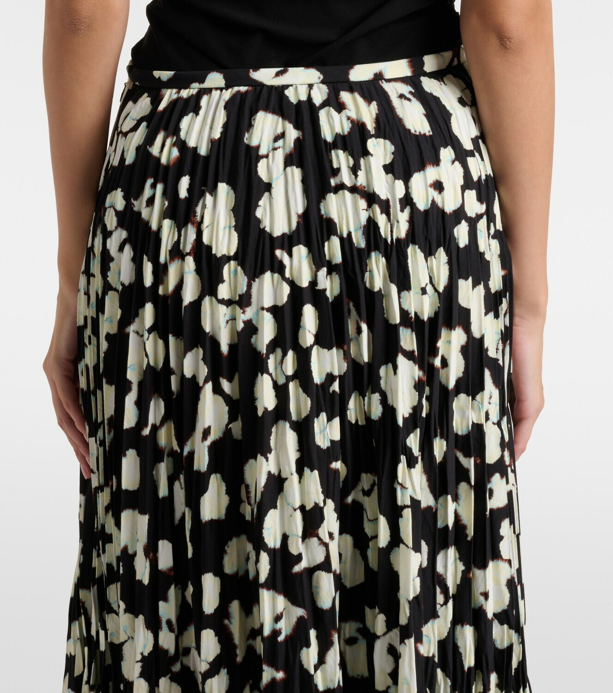 Proenza Schouler White Label Runa printed twill midi skirt
